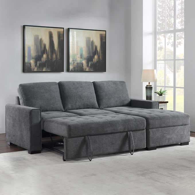 Kendale Sleeper Sofa with Storage Chaise - Online Shop